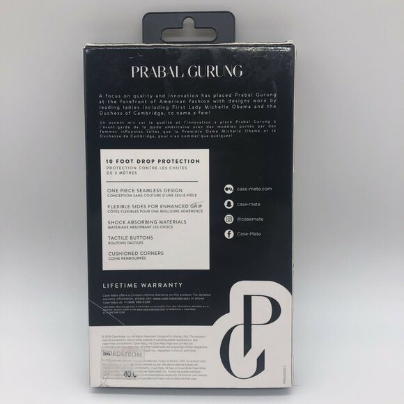 Case-Mate Prabal Gurung Tough Feminist Text Case for Apple iPhone Xs Max - Clear - Picture 4 of 4